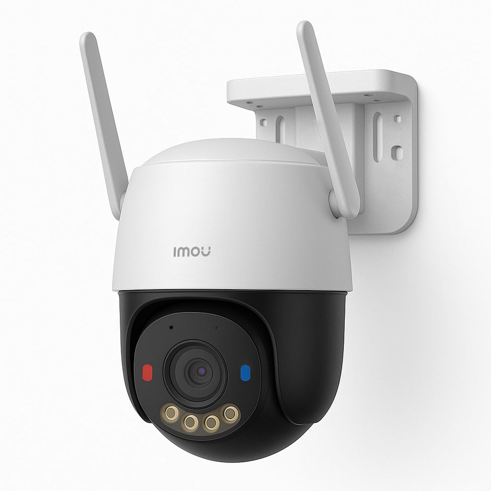 Imou - Outdoor Camera Cruiser SC (IPC-K7FP-5H0TE) - 5MP, 8x, 4G, Human Detection, Two-way Talk, Color Night Vision  - White