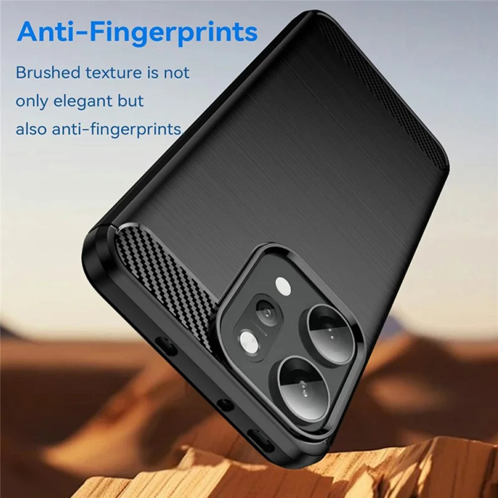 Techsuit - Carbon Silicone - Oppo Reno14 Pro - Black