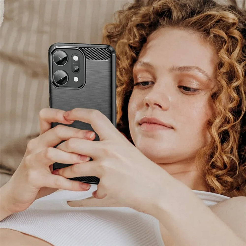 Techsuit - Carbon Silicone - Oppo Reno14 Pro - Black