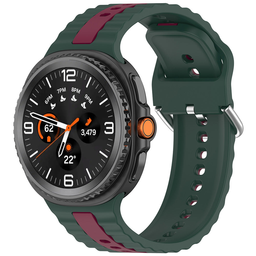 Techsuit - Watchband (W078) - Samsung Galaxy Watch8 40mm/Watch8 44mm/Watch8 Classic - Midnight Emerald