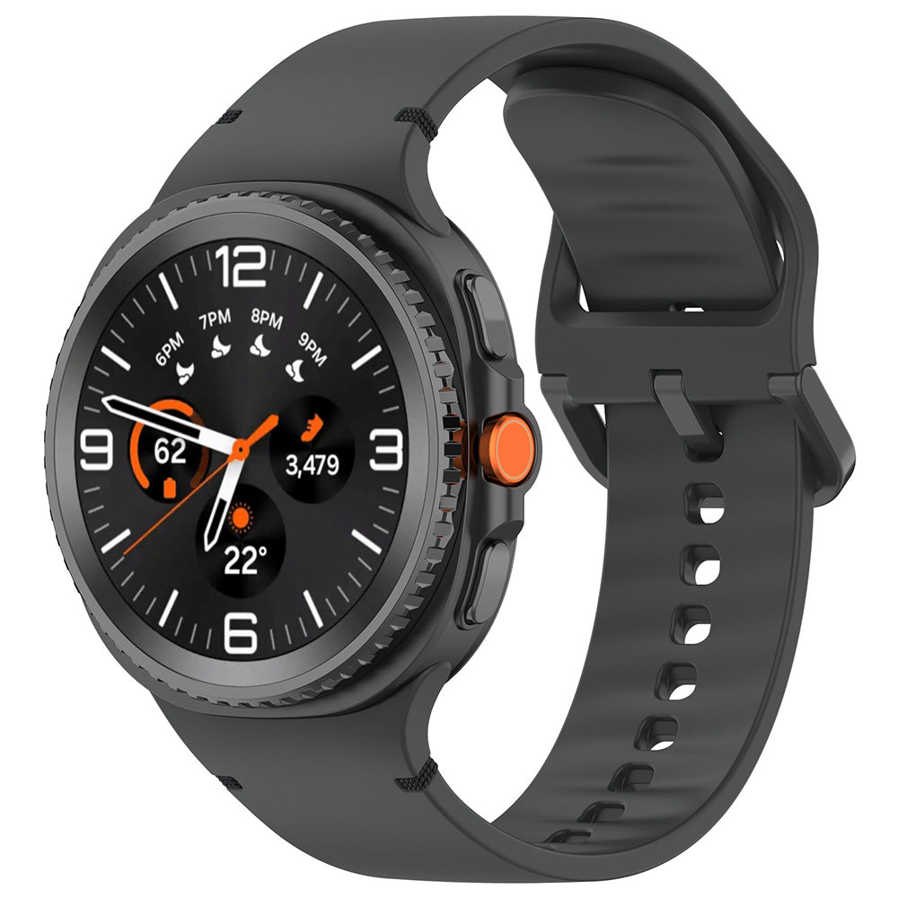 Techsuit - Watchband (W079) - Samsung Galaxy Watch8 40mm/Watch8 44mm/Watch8 Classic - Graphite Carbon