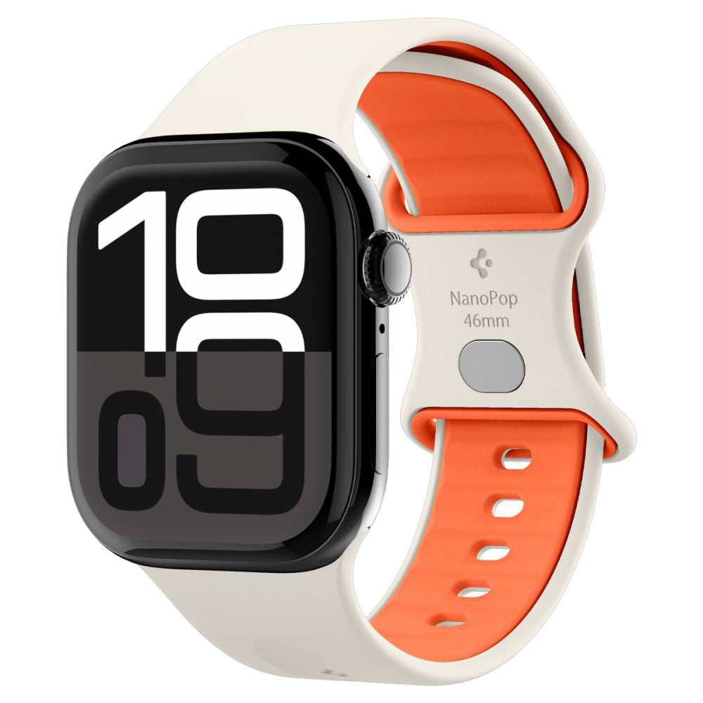 Spigen - Nano Pop - Apple Watch 1/2/3/4/5/6/7/8/9/10/SE/SE 2/Ultra/Ultra 2 (42/44/45/46/49mm) - Orange Beige