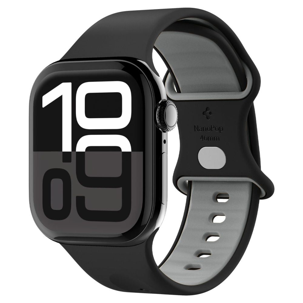 Spigen - Nano Pop - Apple Watch 1/2/3/4/5/6/7/8/9/10/SE/SE 2/Ultra/Ultra 2 (42/44/45/46/49mm) - Black Sesame