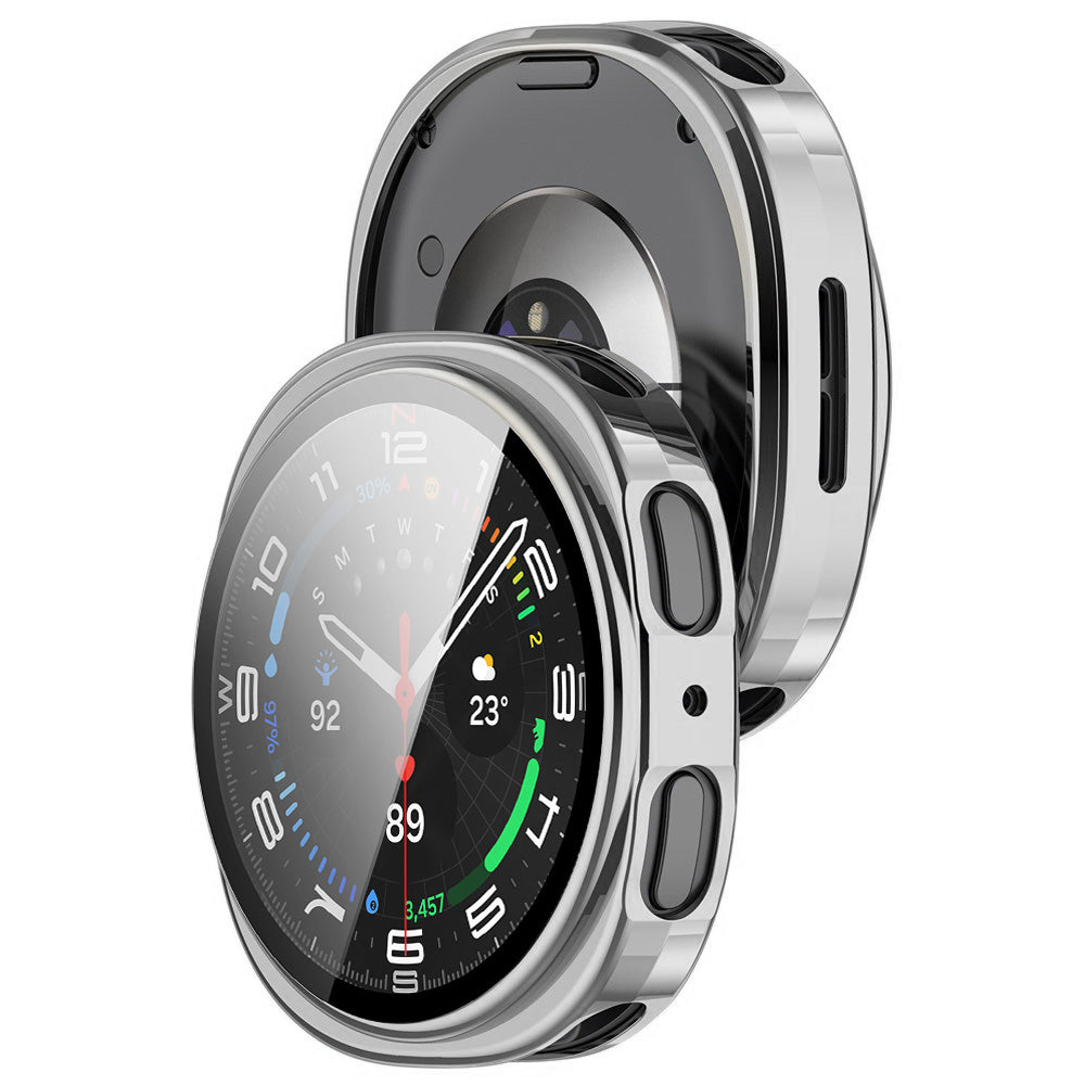 Techsuit - Defense360 Pro + Screen Protector - Galaxy Watch8 40mm - Silver