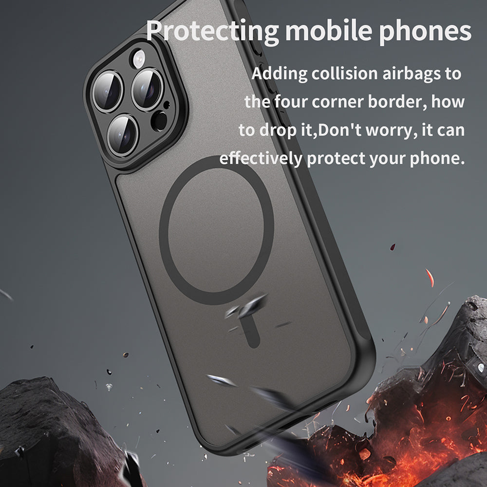 Techsuit - HaloFrost II MagSafe - iPhone 15 Pro - Black