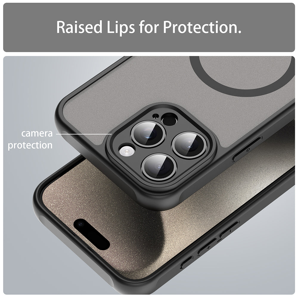 Techsuit - HaloFrost II MagSafe - iPhone 15 Pro - Black