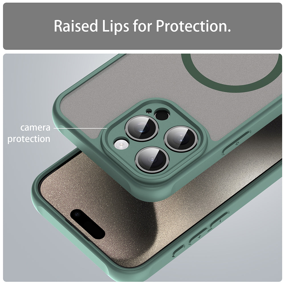 Techsuit - HaloFrost II MagSafe - iPhone 15 Pro - Green