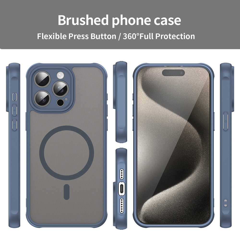 Techsuit - HaloFrost II MagSafe - iPhone 15 Pro - Navy Blue
