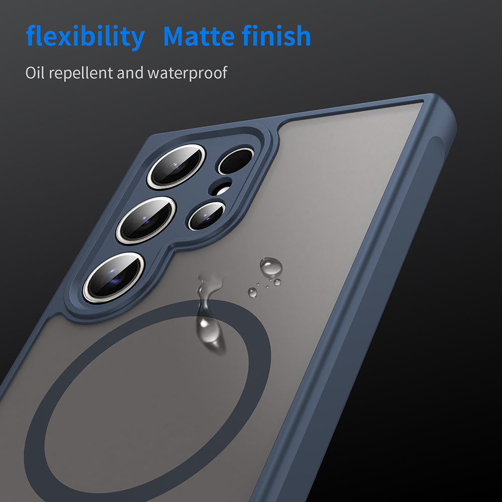 Techsuit - HaloFrost II MagSafe - Galaxy S24 Ultra - Navy Blue