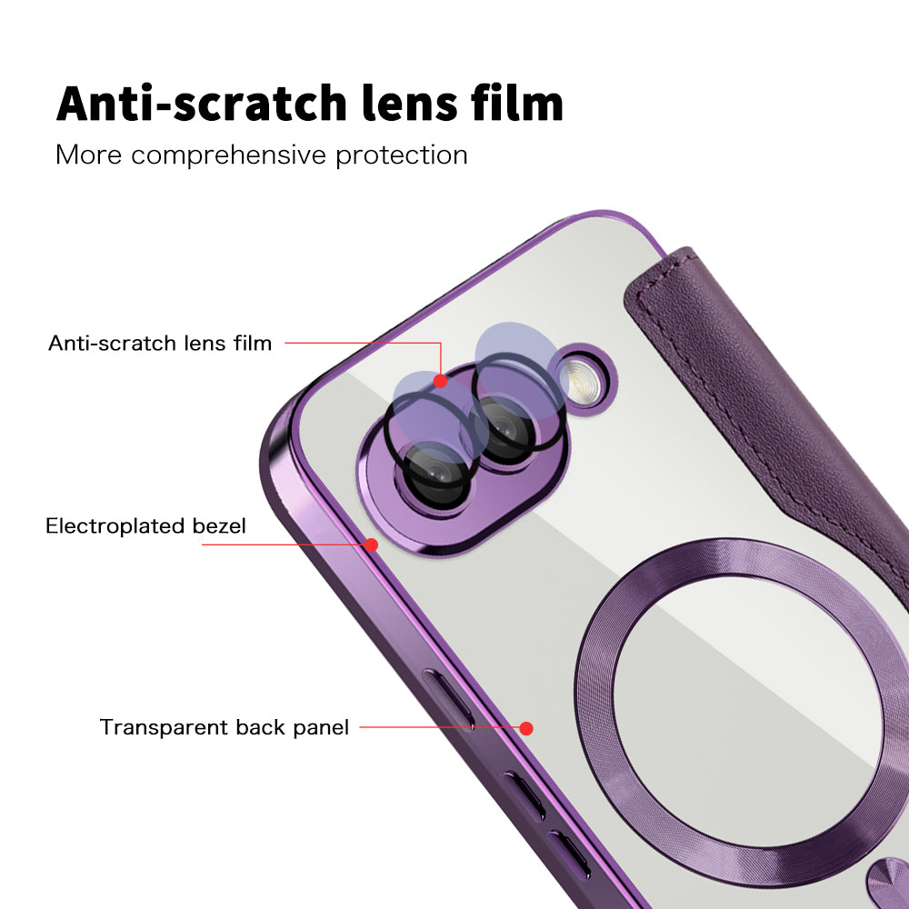Techsuit - SmartMag Book Case - Google Pixel 9a - Purple