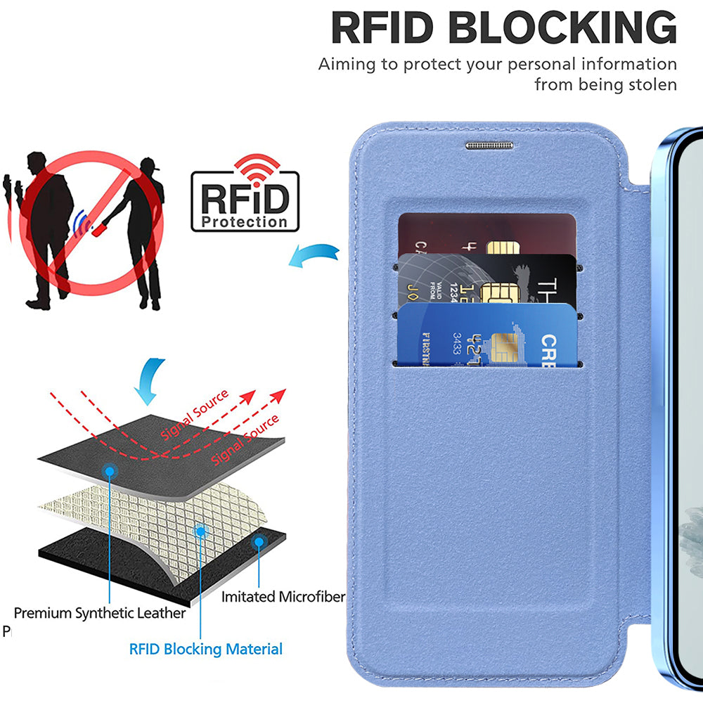 Techsuit - SmartMag Book Case - Google Pixel 9a - Light Blue