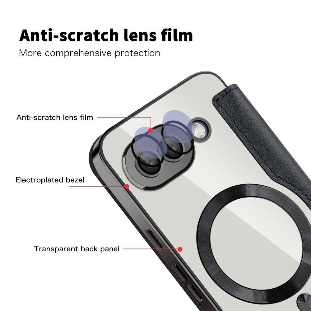 Techsuit - SmartMag Book Case - Google Pixel 9a - Black