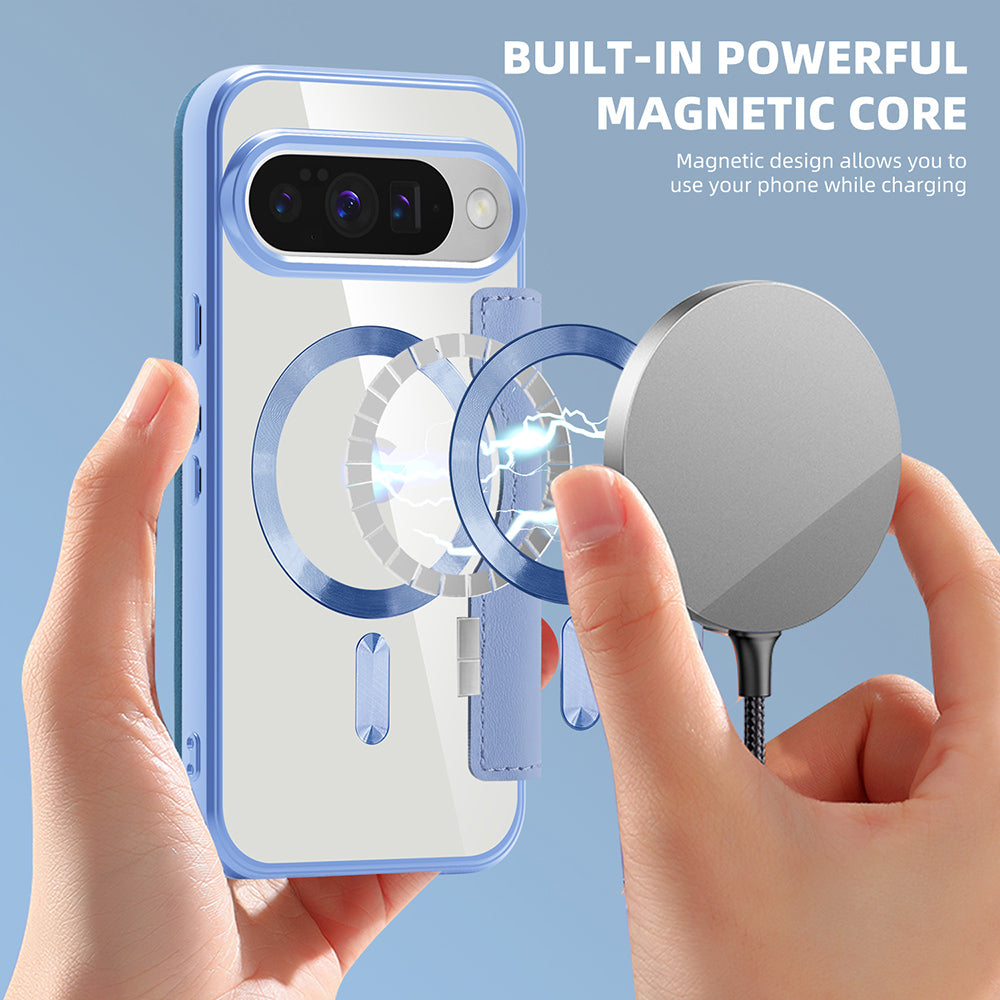 Techsuit - SmartMag Book Case - Google Pixel 10 / 10 Pro - Light Blue