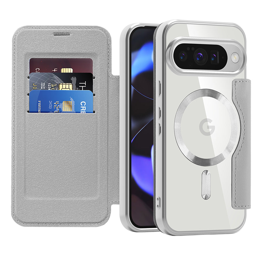 Techsuit - SmartMag Book Case - Google Pixel 10 / 10 Pro - Gray