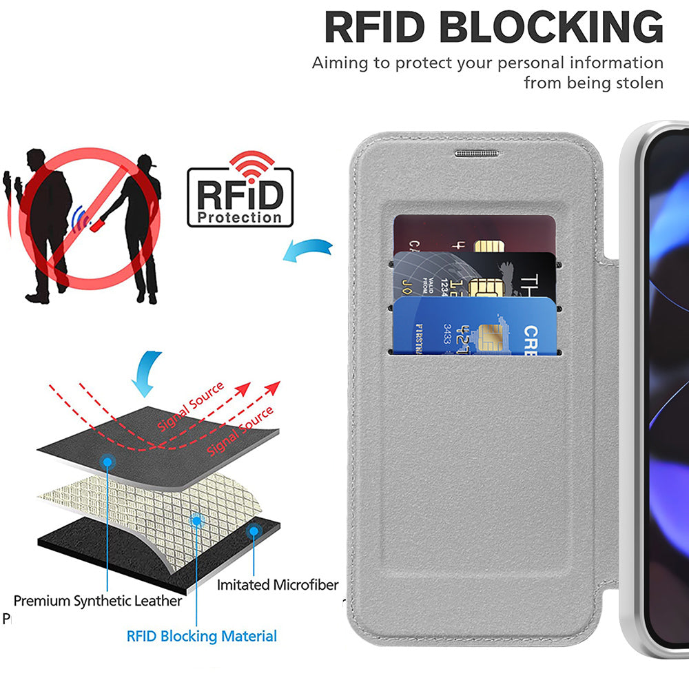 Techsuit - SmartMag Book Case - Google Pixel 10 / 10 Pro - Gray