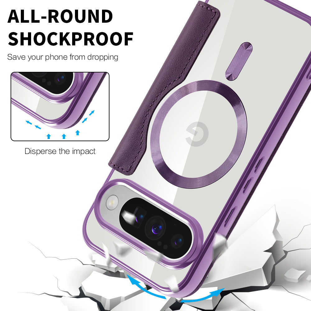 Techsuit - SmartMag Book Case - Google Pixel 10 / 10 Pro - Purple