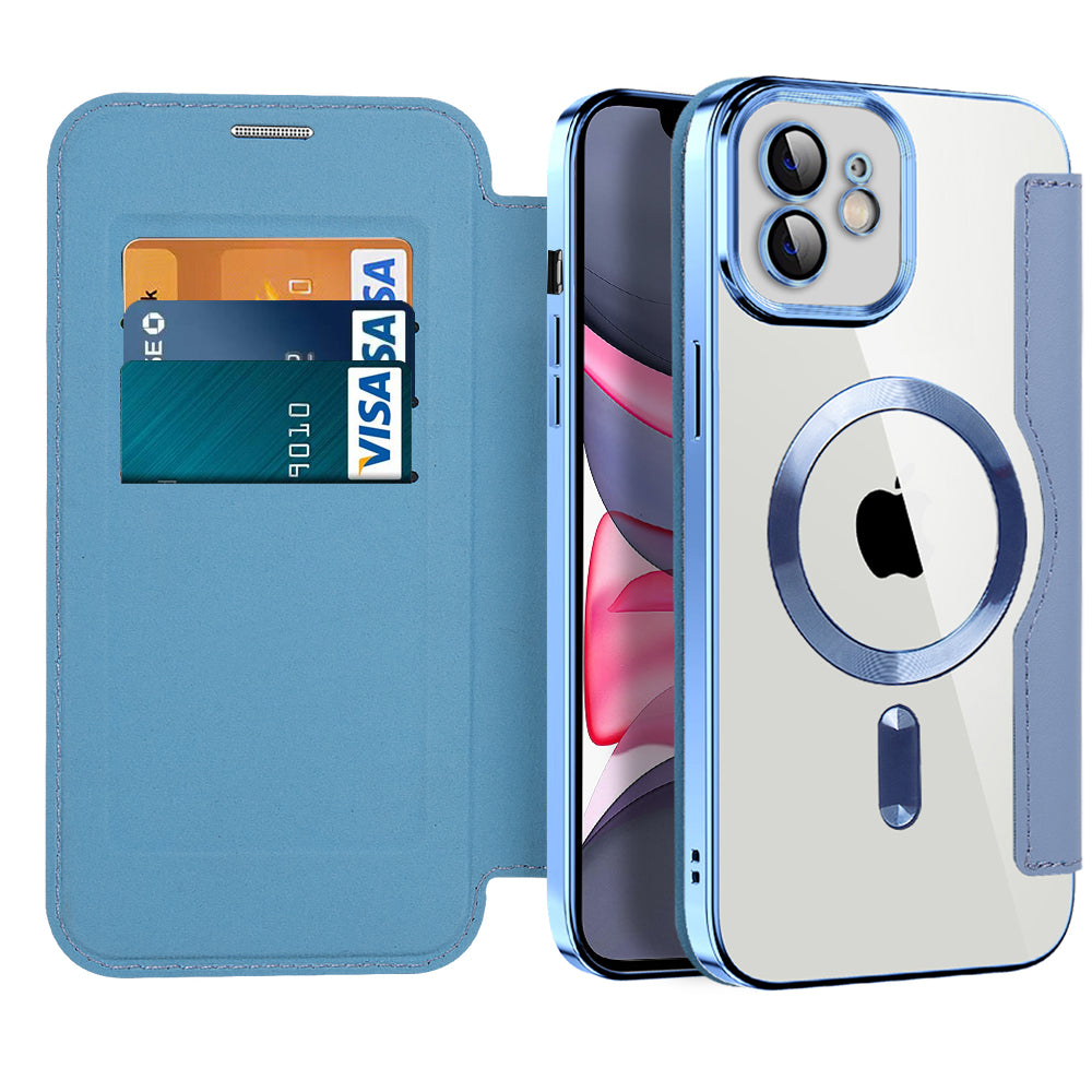 Techsuit - SmartMag Book Case - iPhone 11 - Light Blue