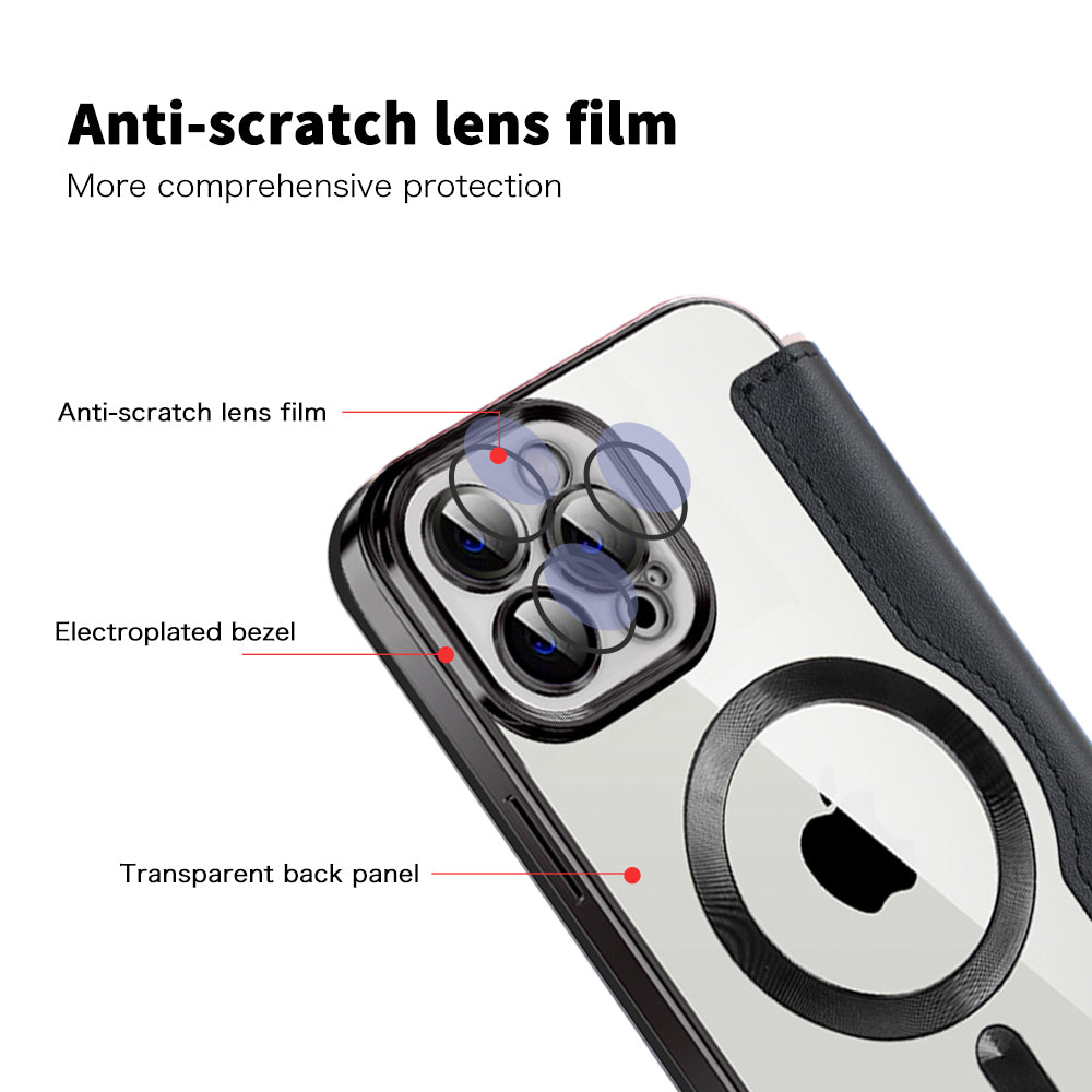 Techsuit - SmartMag Book Case - iPhone 12 Pro - Black