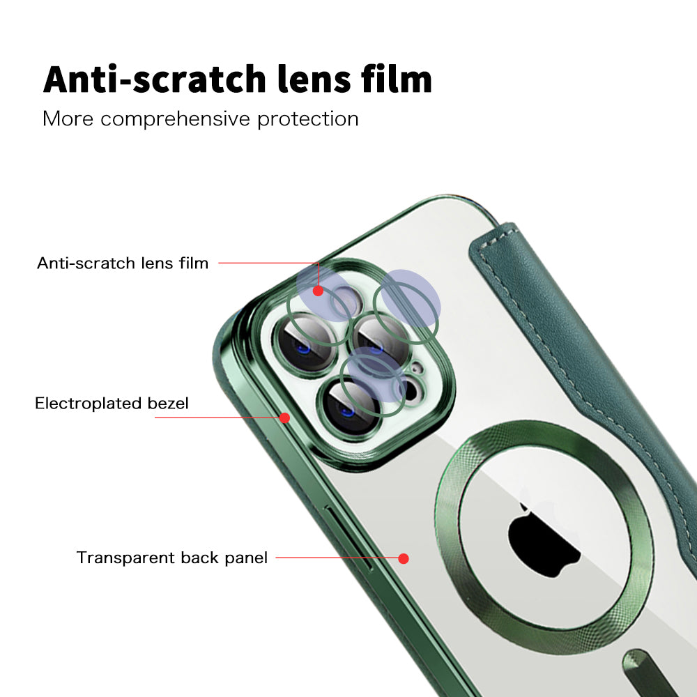 Techsuit - SmartMag Book Case - iPhone 12 Pro - Green