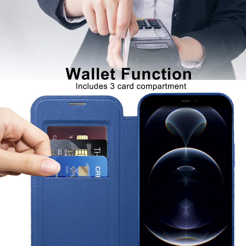 Techsuit - SmartMag Book Case - iPhone 12 Pro - Blue