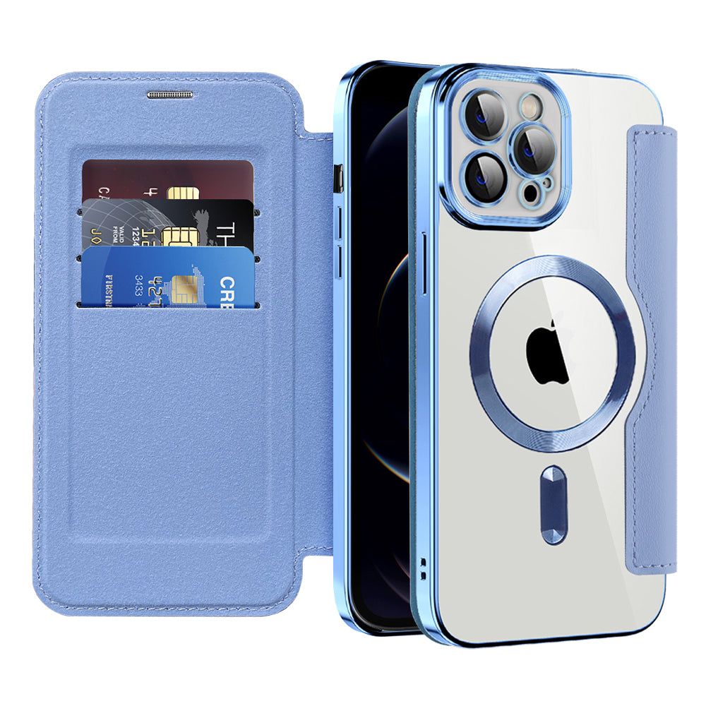 Techsuit - SmartMag Book Case - iPhone 12 Pro - Light Blue