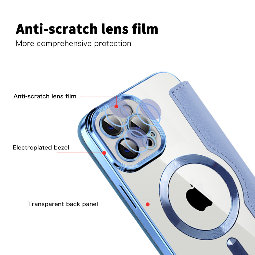 Techsuit - SmartMag Book Case - iPhone 12 Pro - Light Blue
