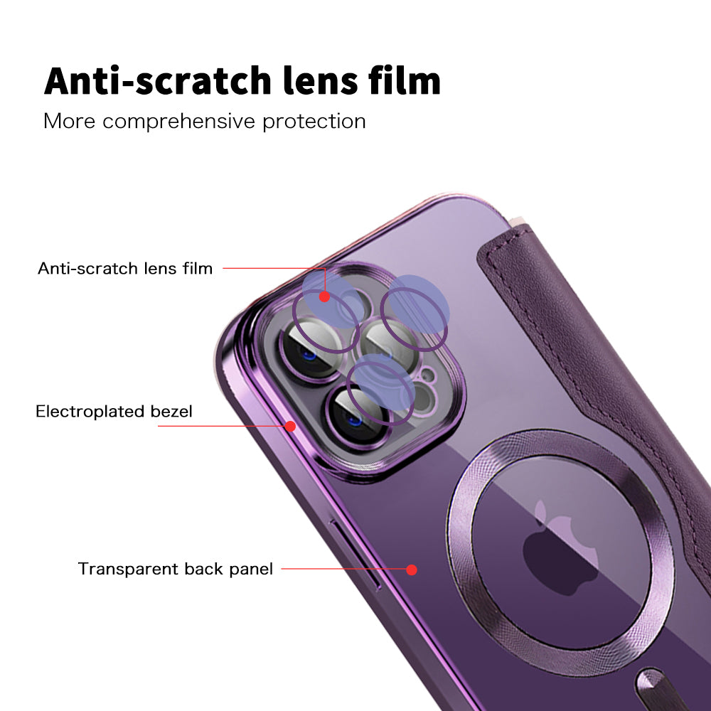 Techsuit - SmartMag Book Case - iPhone 12 Pro - Purple