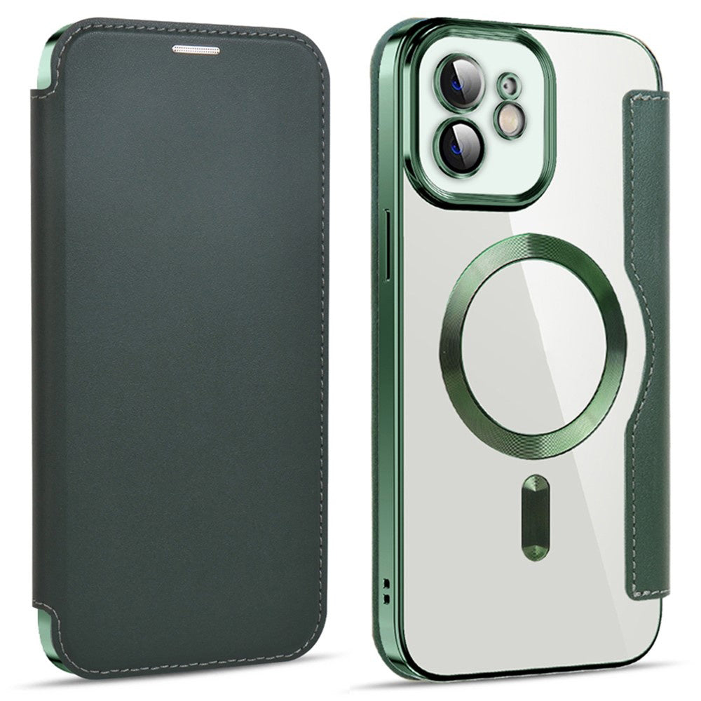 Techsuit - SmartMag Book Case - iPhone 12 - Green