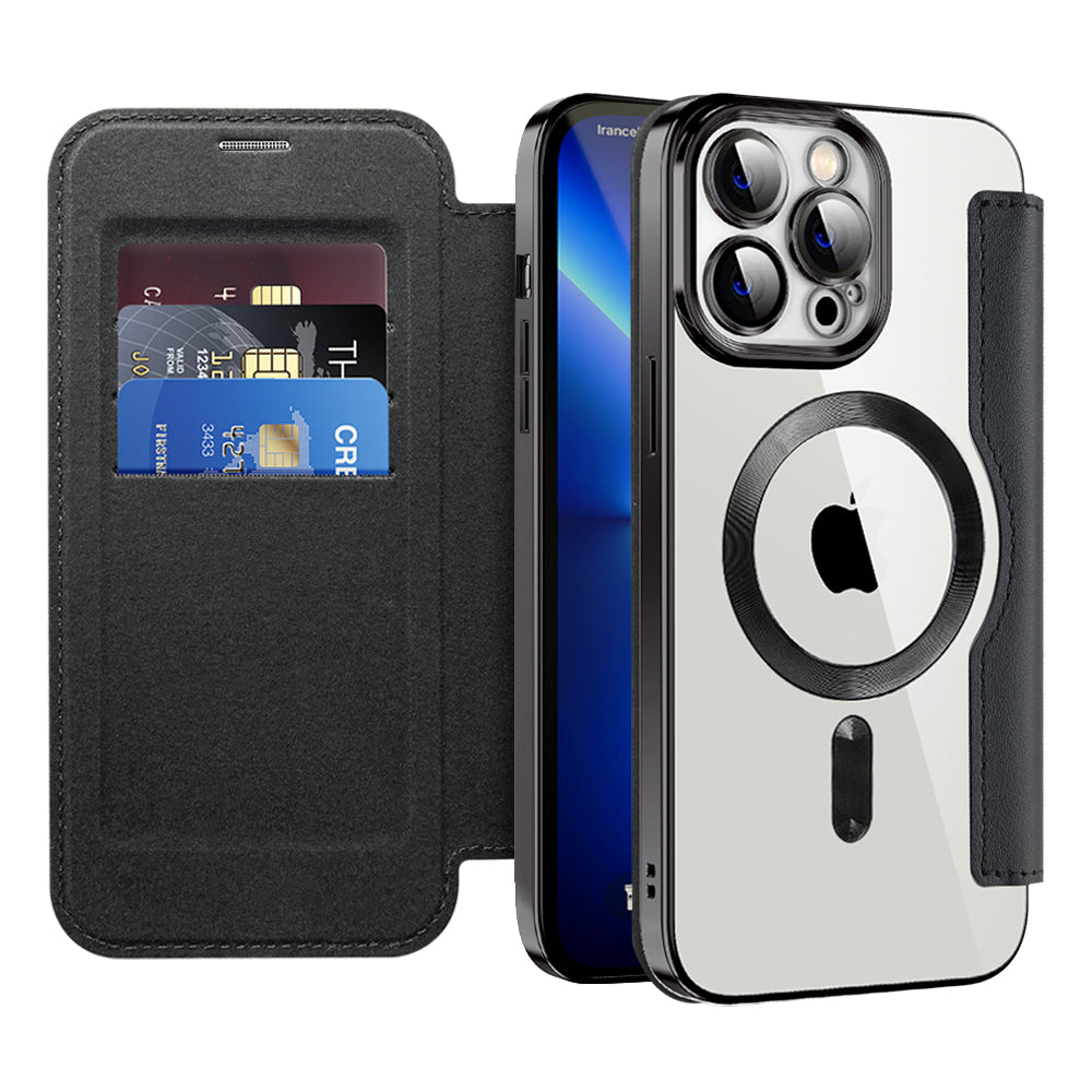 Techsuit - SmartMag Book Case - iPhone 13 Pro - Black