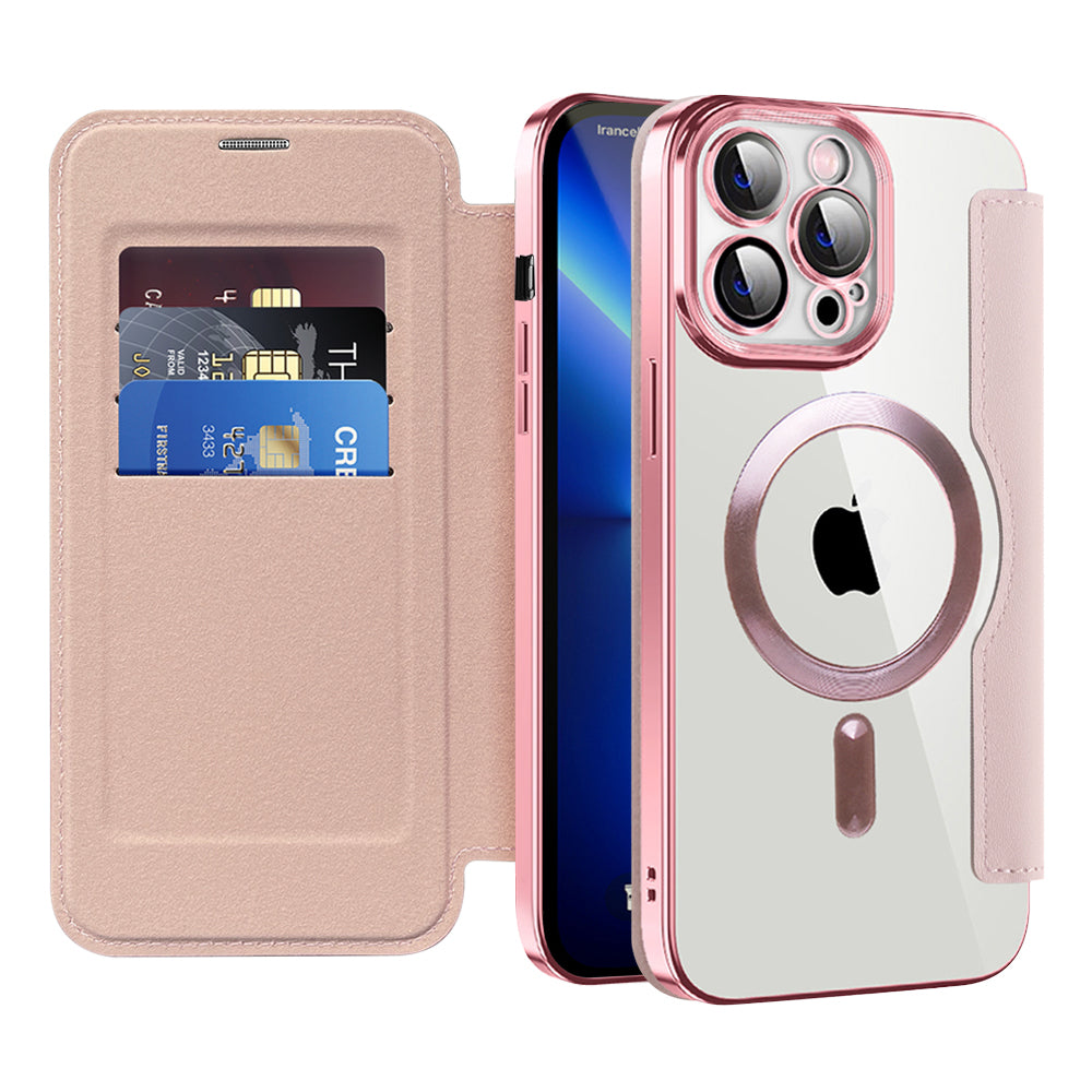 Techsuit - SmartMag Book Case - iPhone 13 Pro Max - Pink