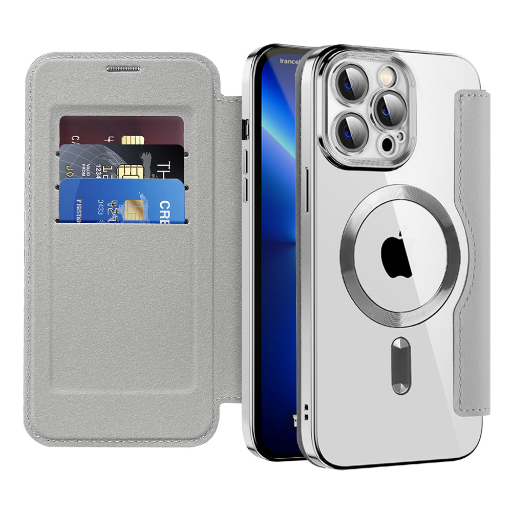 Techsuit - SmartMag Book Case - iPhone 13 Pro Max - Gray
