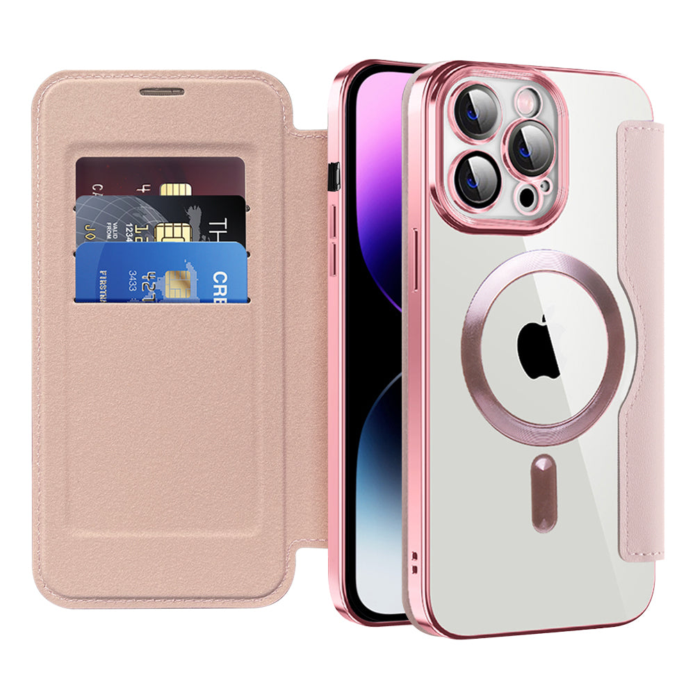 Techsuit - SmartMag Book Case - iPhone 14 Pro Max - Pink