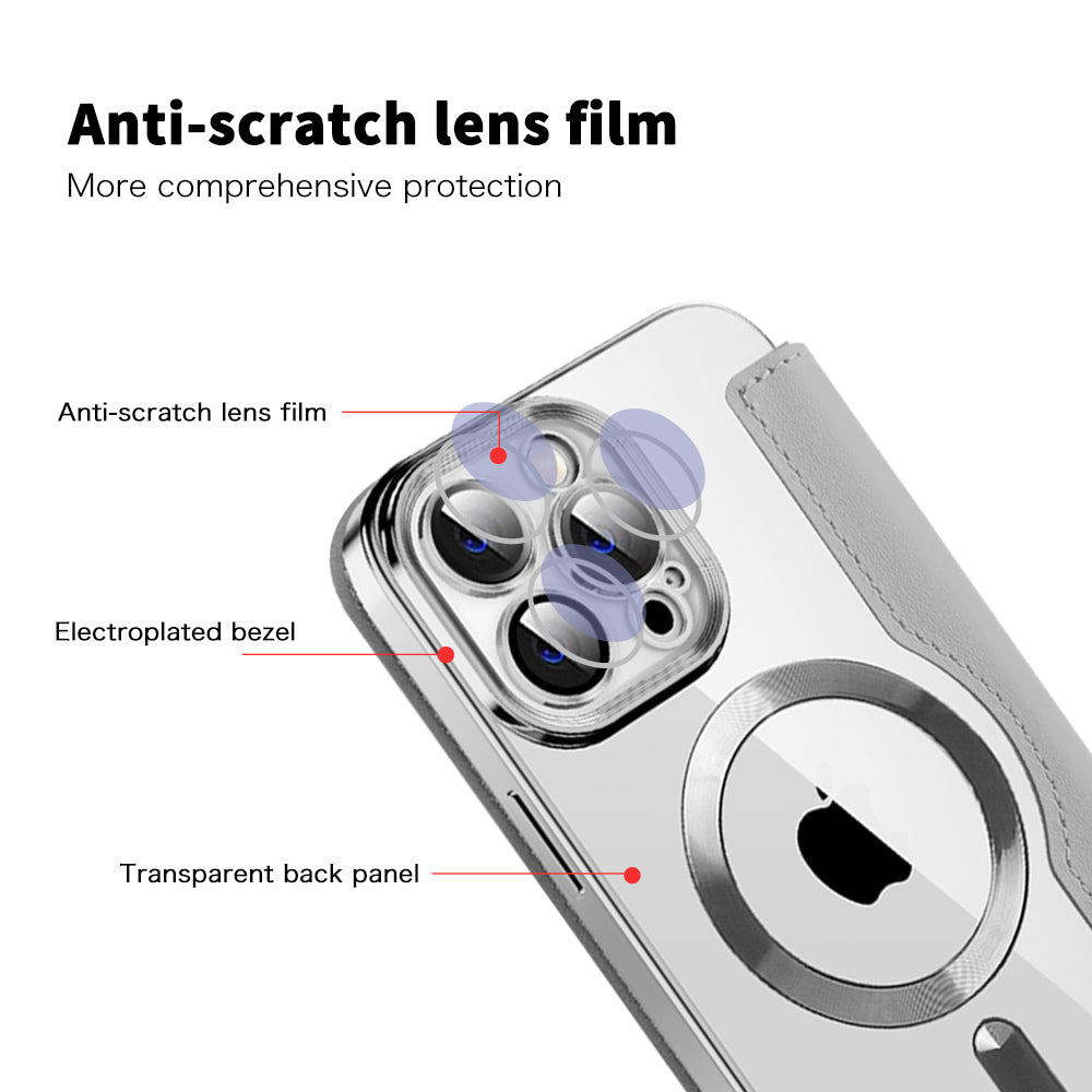 Techsuit - SmartMag Book Case - iPhone 14 Pro Max - Gray