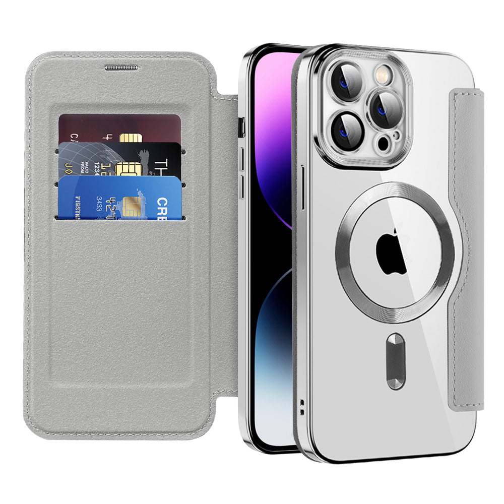 Techsuit - SmartMag Book Case - iPhone 14 Pro Max - Gray