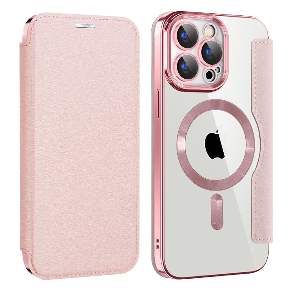 Techsuit - SmartMag Book Case - iPhone 15 Pro - Pink