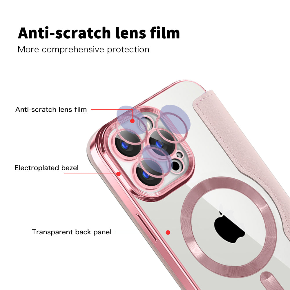 Techsuit - SmartMag Book Case - iPhone 15 Pro - Pink
