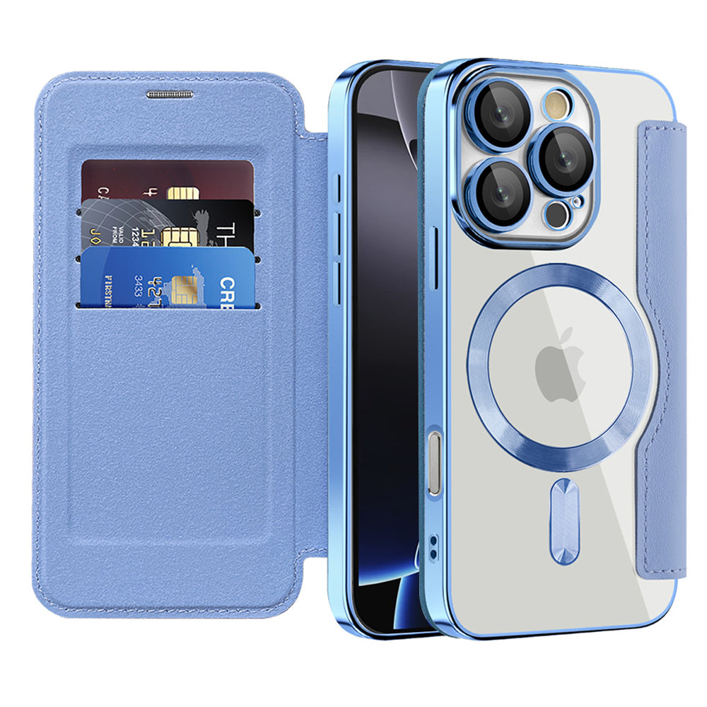 Techsuit - SmartMag Book Case - iPhone 16 Pro - Light Blue