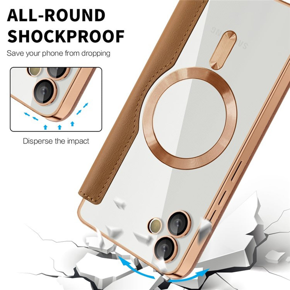 Techsuit - SmartMag Book Case - Galaxy A05 - Brown