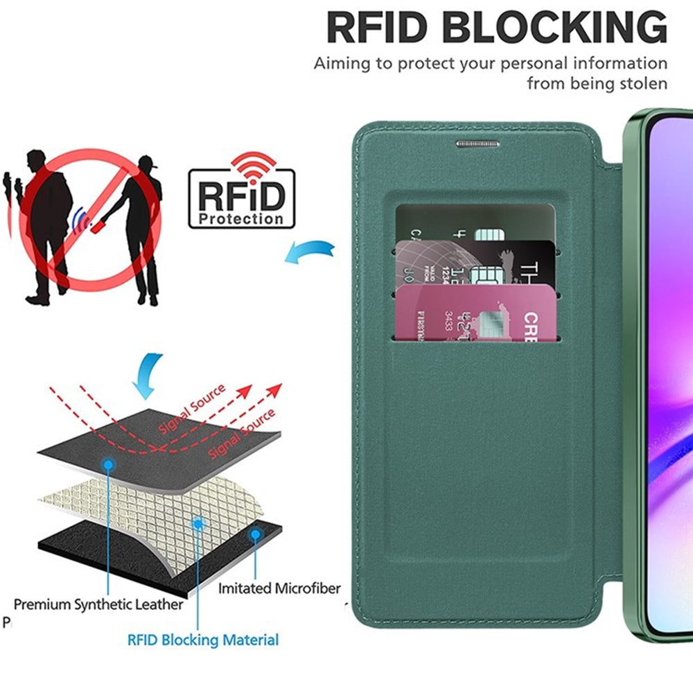 Techsuit - SmartMag Book Case - Galaxy A05 - Green