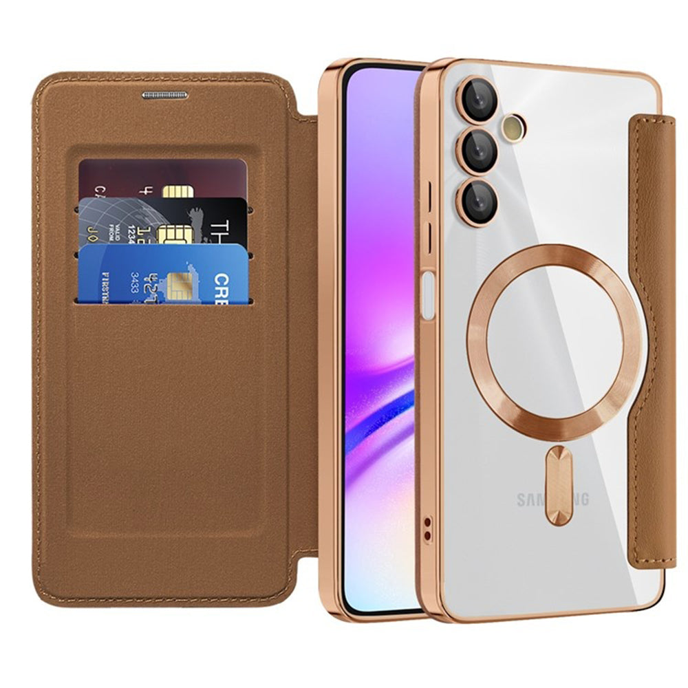 Techsuit - SmartMag Book Case - Samsung Galaxy A05s - Brown
