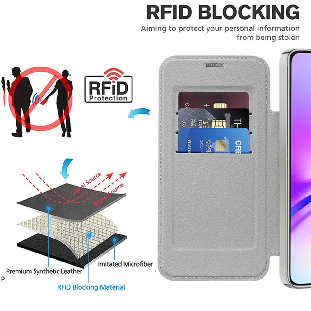 Techsuit - SmartMag Book Case - Galaxy A05s - Gray