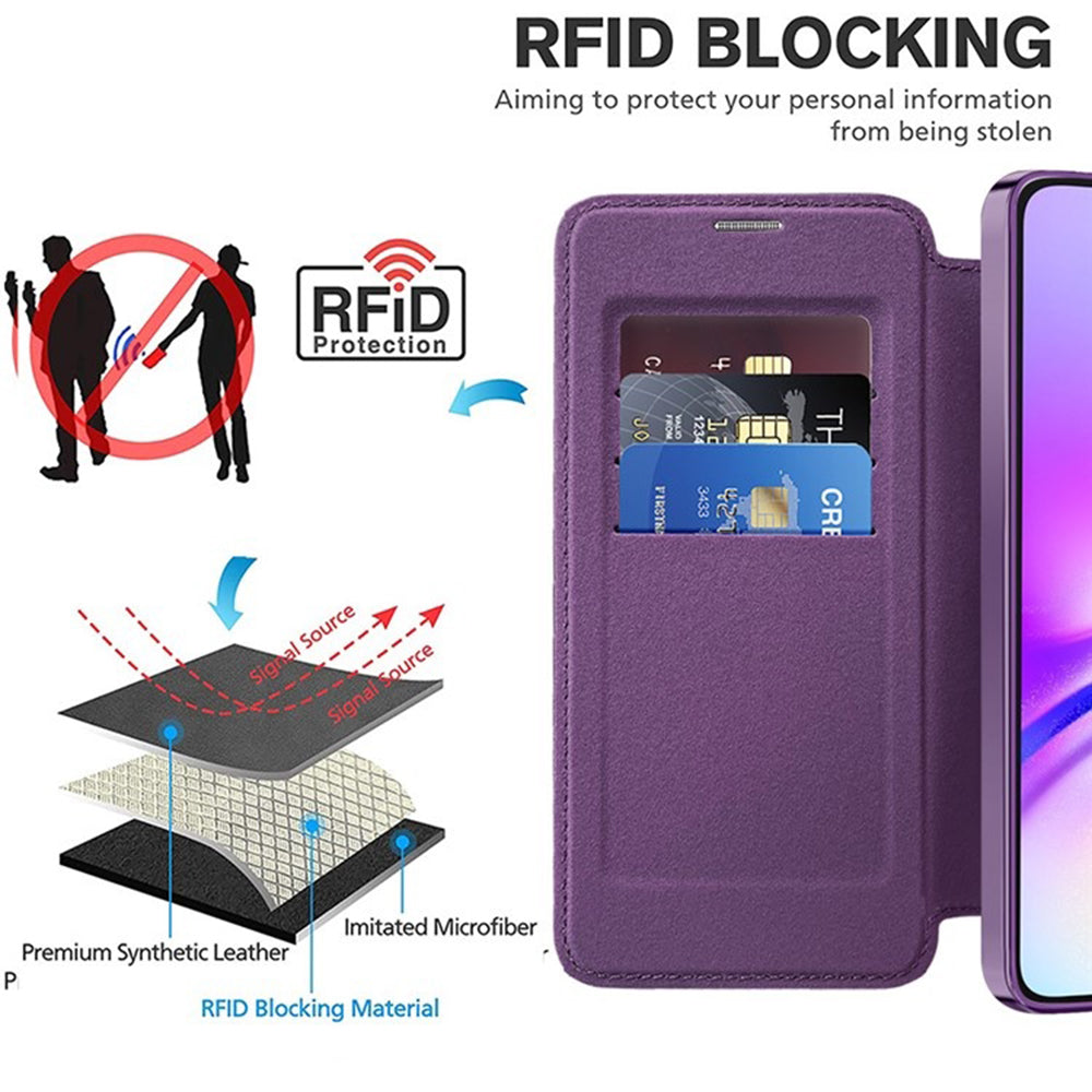 Techsuit - SmartMag Book Case - Galaxy A05s - Purple