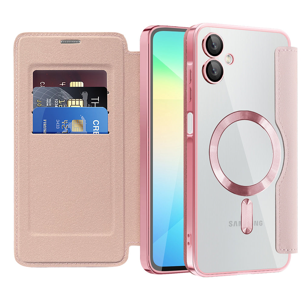 Techsuit - SmartMag Book Case - Samsung Galaxy A06 - Pink