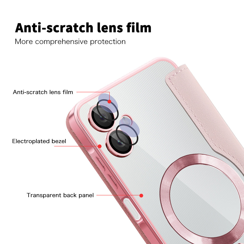 Techsuit - SmartMag Book Case - Galaxy A06 - Pink
