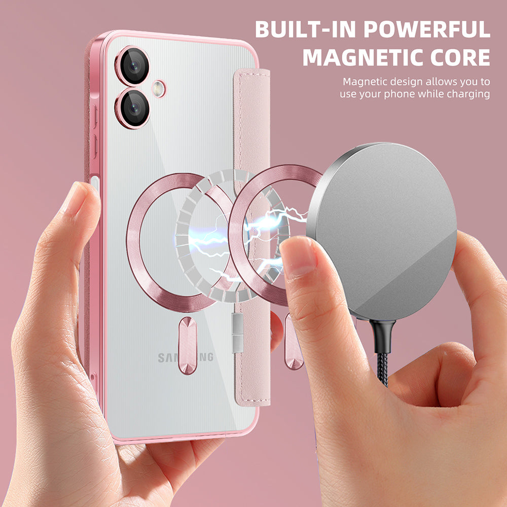 Techsuit - SmartMag Book Case - Galaxy A06 - Pink