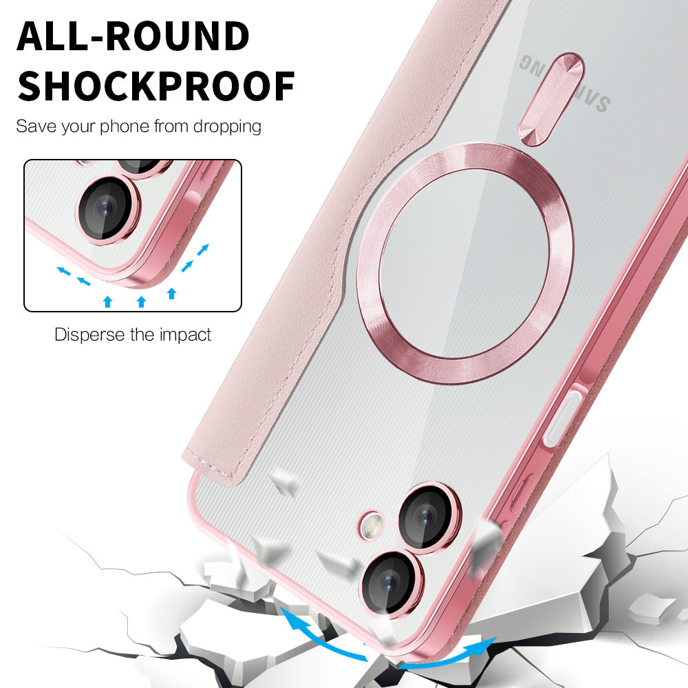 Techsuit - SmartMag Book Case - Galaxy A06 - Pink