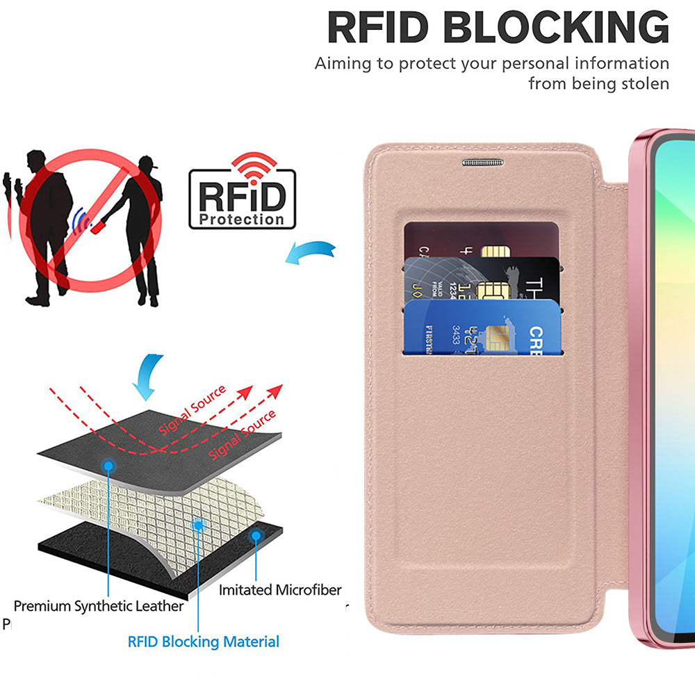 Techsuit - SmartMag Book Case - Galaxy A06 - Pink