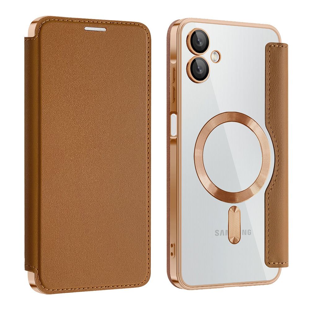 Techsuit - SmartMag Book Case - Galaxy A06 - Brown