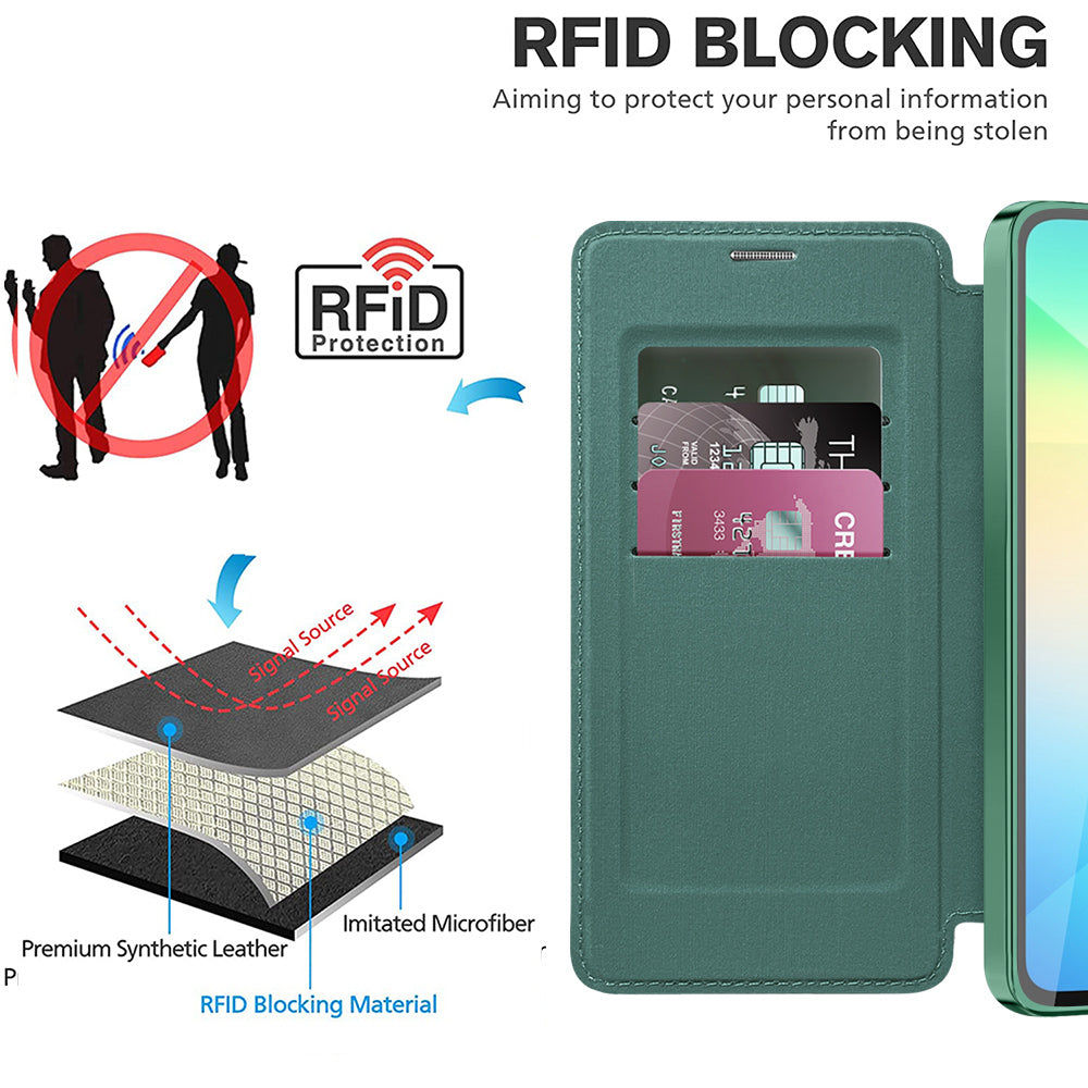 Techsuit - SmartMag Book Case - Galaxy A06 - Green