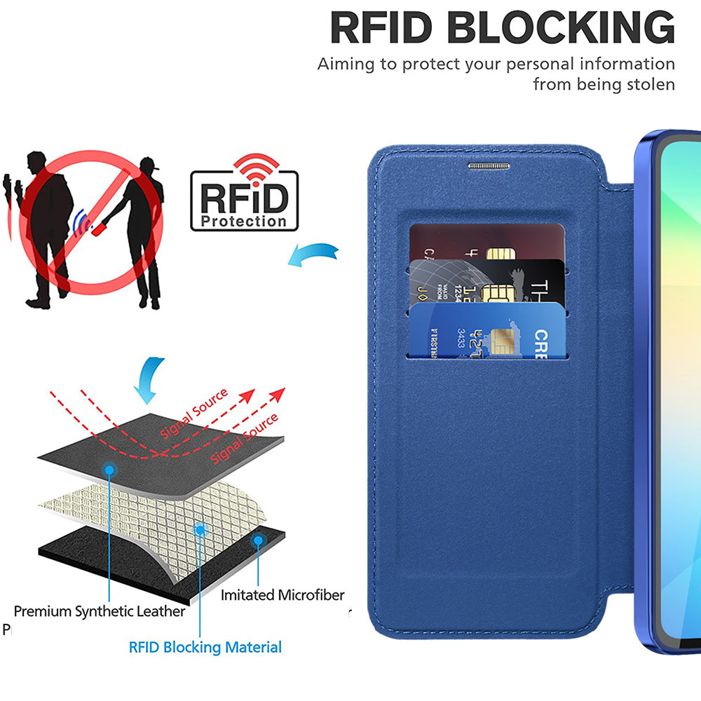 Techsuit - SmartMag Book Case - Galaxy A06 - Blue